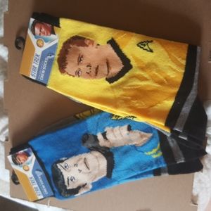 Orginal StarTrek Socks/Spock/Captain Kirk